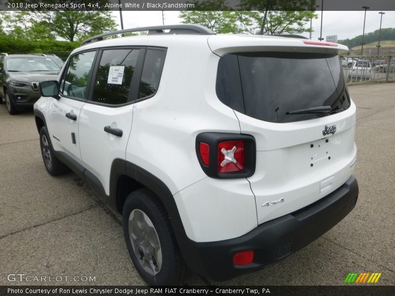 Alpine White / Black/Sandstorm 2018 Jeep Renegade Sport 4x4