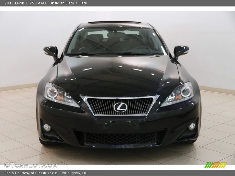 Obsidian Black / Black 2011 Lexus IS 250 AWD