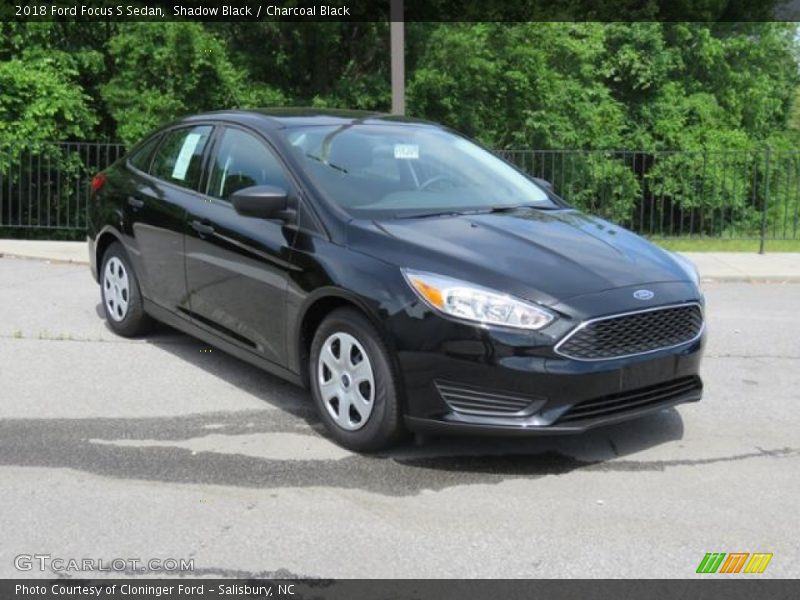 Shadow Black / Charcoal Black 2018 Ford Focus S Sedan
