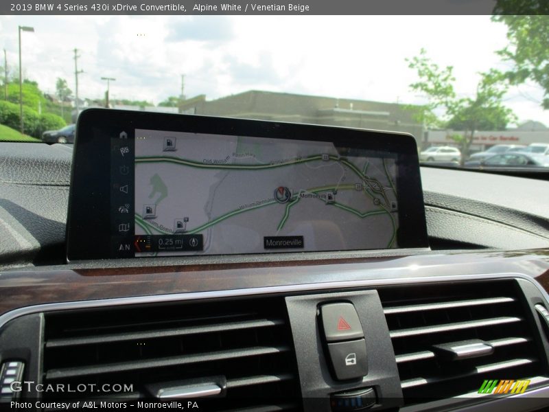 Alpine White / Venetian Beige 2019 BMW 4 Series 430i xDrive Convertible