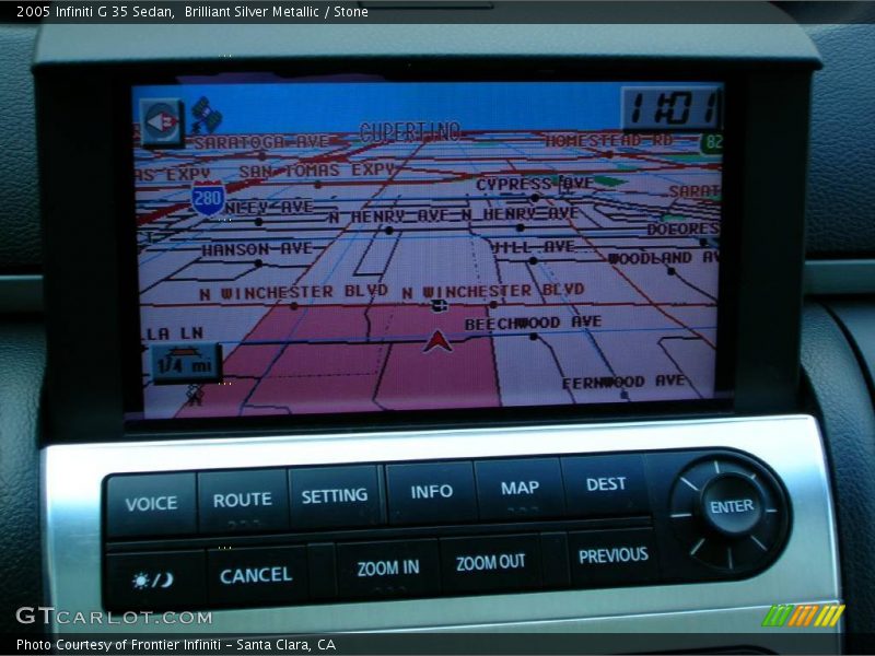 Brilliant Silver Metallic / Stone 2005 Infiniti G 35 Sedan