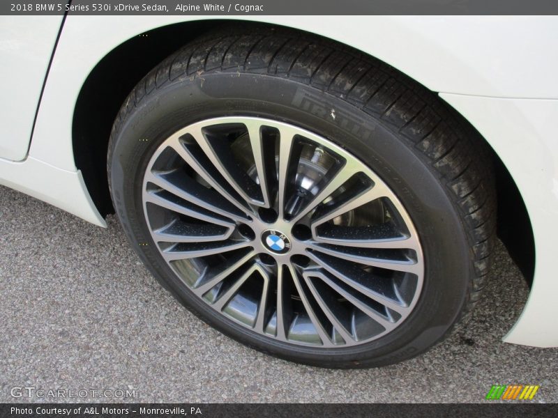Alpine White / Cognac 2018 BMW 5 Series 530i xDrive Sedan