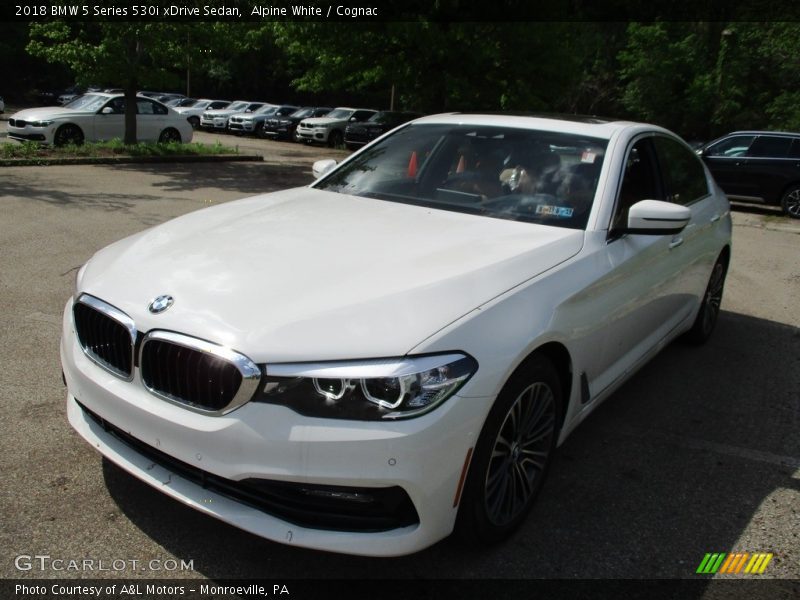 Alpine White / Cognac 2018 BMW 5 Series 530i xDrive Sedan