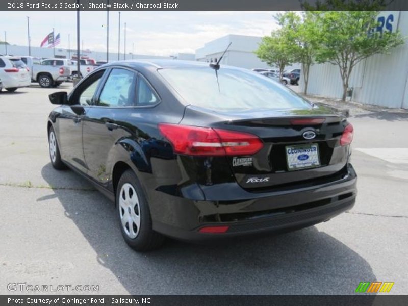 Shadow Black / Charcoal Black 2018 Ford Focus S Sedan