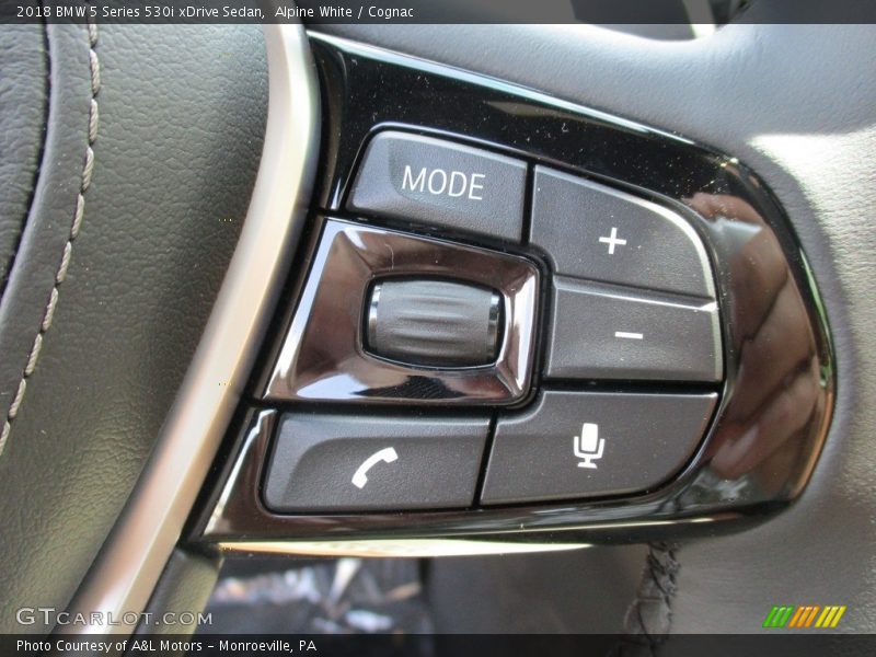 Alpine White / Cognac 2018 BMW 5 Series 530i xDrive Sedan