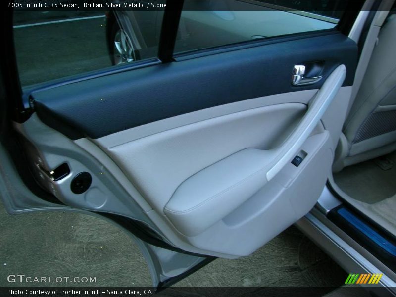 Brilliant Silver Metallic / Stone 2005 Infiniti G 35 Sedan