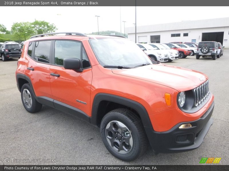 Omaha Orange / Black 2018 Jeep Renegade Sport 4x4