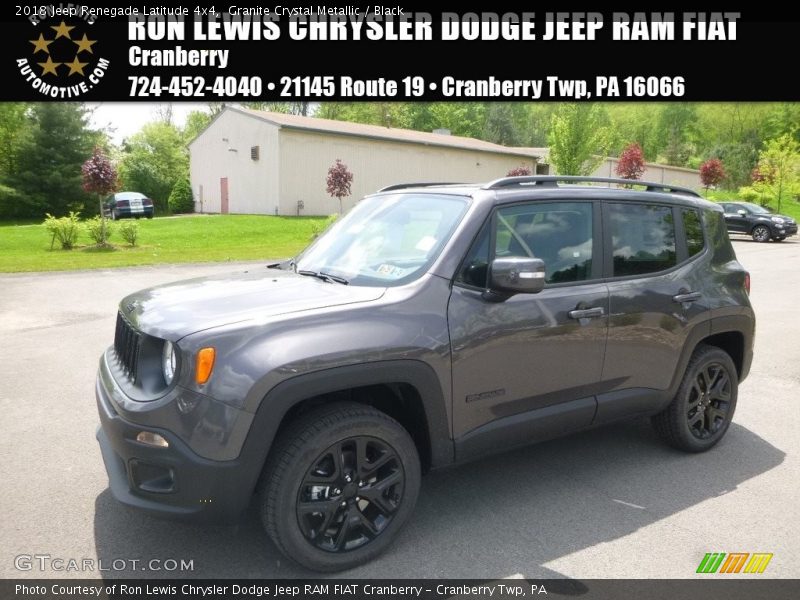 Granite Crystal Metallic / Black 2018 Jeep Renegade Latitude 4x4