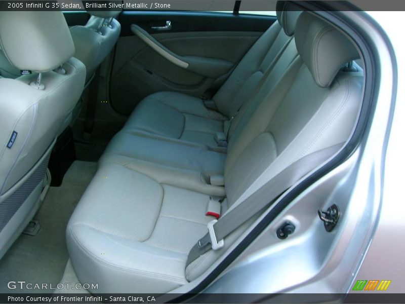 Brilliant Silver Metallic / Stone 2005 Infiniti G 35 Sedan