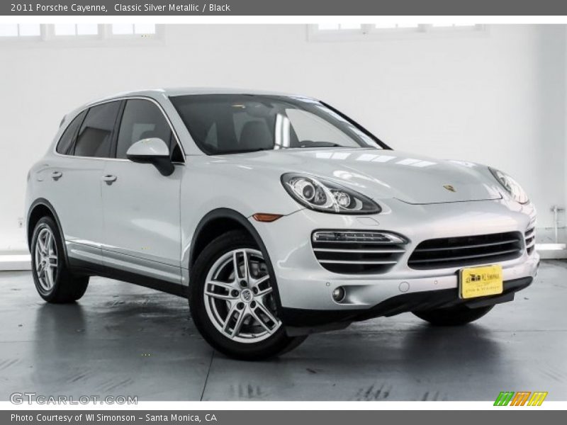 Classic Silver Metallic / Black 2011 Porsche Cayenne