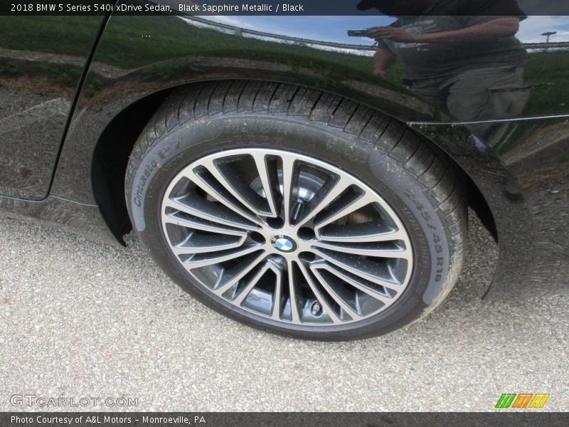 Black Sapphire Metallic / Black 2018 BMW 5 Series 540i xDrive Sedan