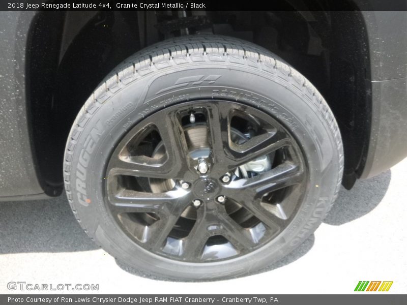 Granite Crystal Metallic / Black 2018 Jeep Renegade Latitude 4x4