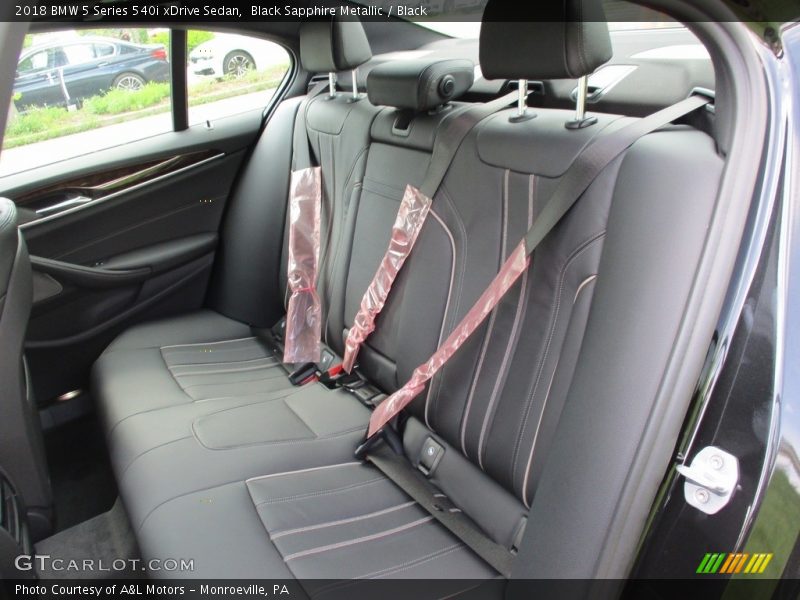 Black Sapphire Metallic / Black 2018 BMW 5 Series 540i xDrive Sedan