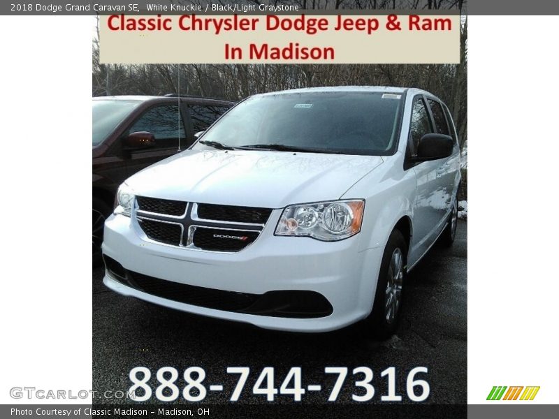 White Knuckle / Black/Light Graystone 2018 Dodge Grand Caravan SE
