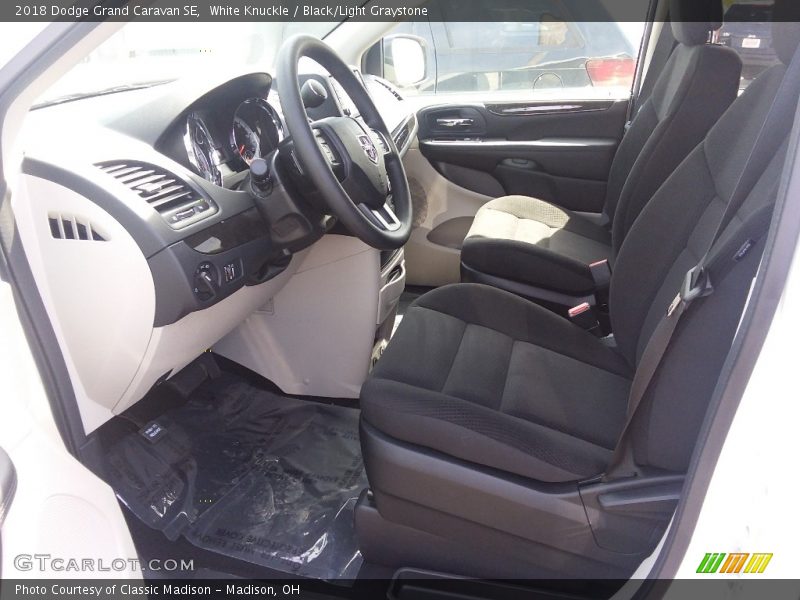 White Knuckle / Black/Light Graystone 2018 Dodge Grand Caravan SE