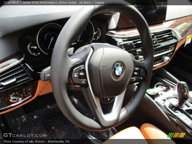Jet Black / Cognac 2018 BMW 5 Series 530e iPerfomance xDrive Sedan