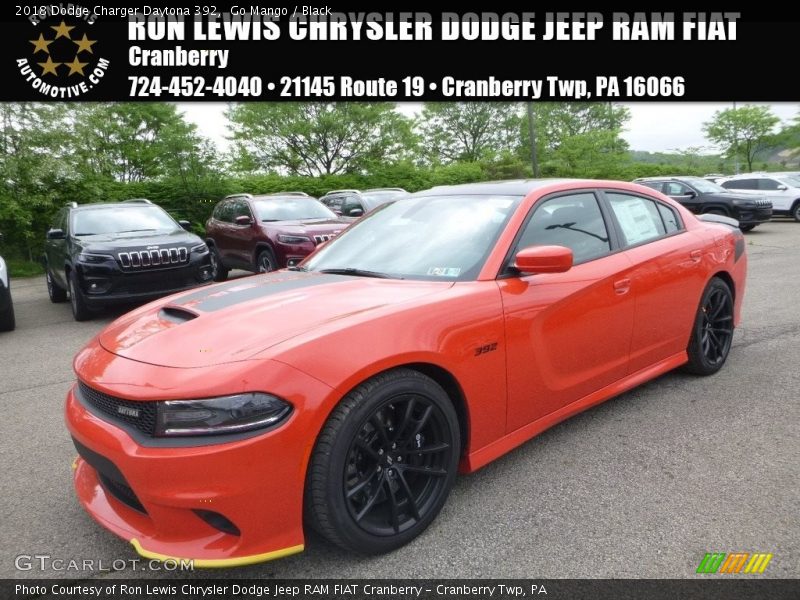 Go Mango / Black 2018 Dodge Charger Daytona 392