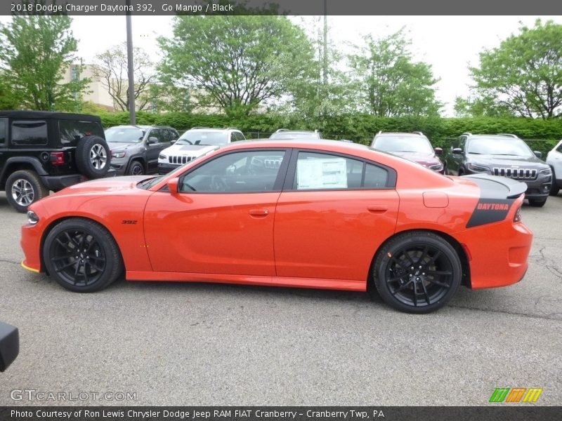 Go Mango / Black 2018 Dodge Charger Daytona 392
