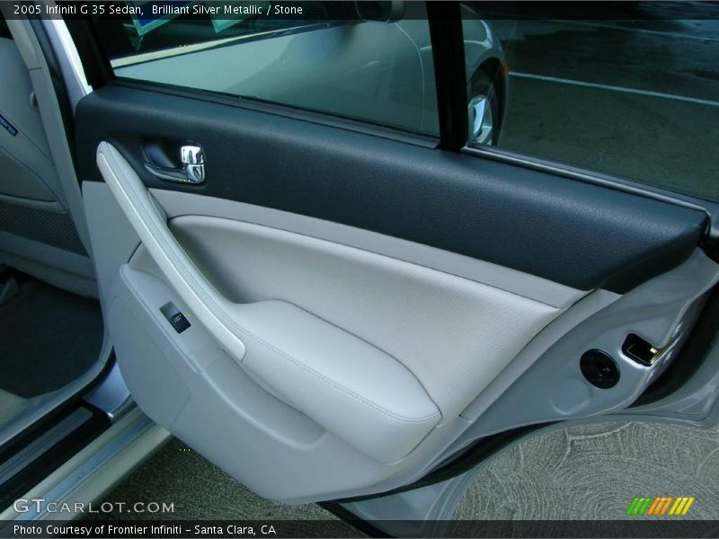 Brilliant Silver Metallic / Stone 2005 Infiniti G 35 Sedan
