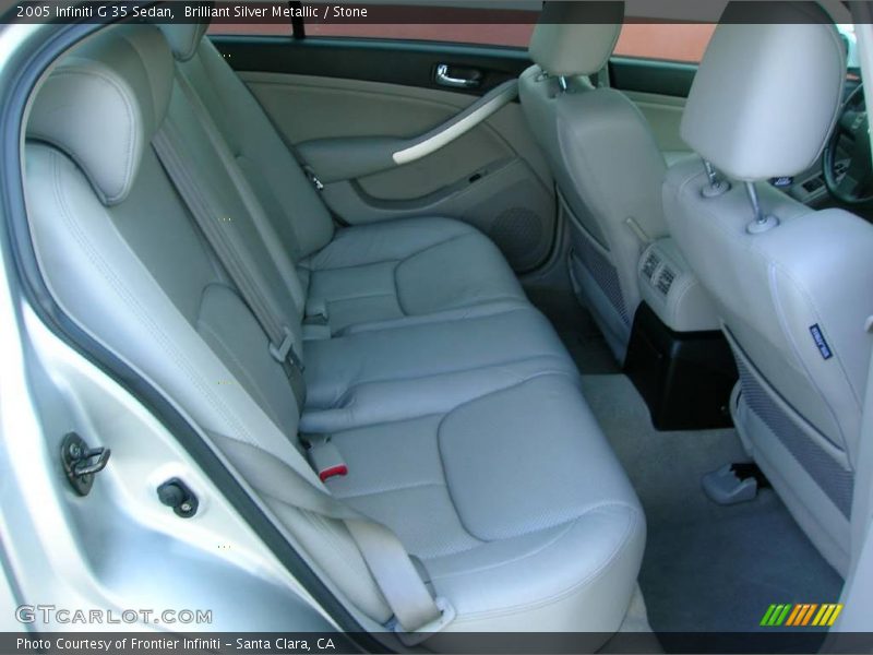 Brilliant Silver Metallic / Stone 2005 Infiniti G 35 Sedan