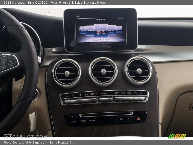 Polar White / Silk Beige/Espresso Brown 2018 Mercedes-Benz GLC 300
