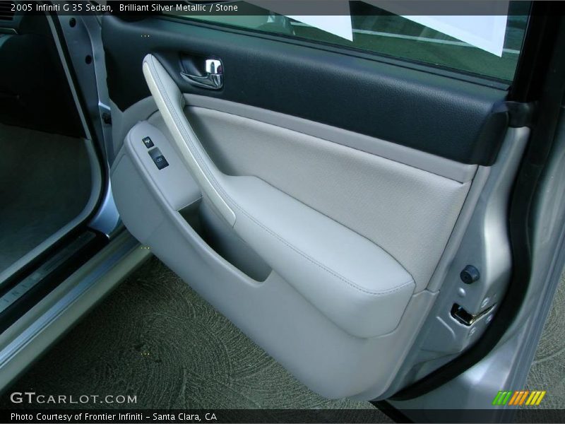 Brilliant Silver Metallic / Stone 2005 Infiniti G 35 Sedan