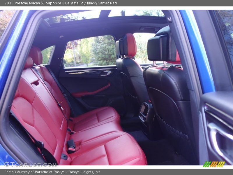 Sapphire Blue Metallic / Black/Garnet Red 2015 Porsche Macan S