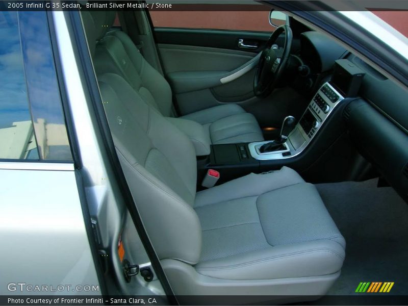 Brilliant Silver Metallic / Stone 2005 Infiniti G 35 Sedan