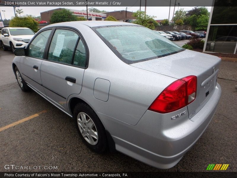 Satin Silver Metallic / Gray 2004 Honda Civic Value Package Sedan