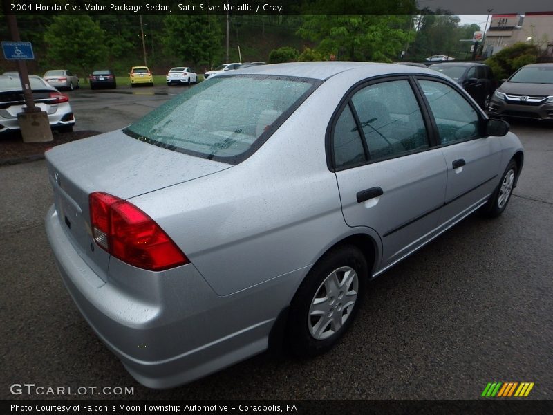 Satin Silver Metallic / Gray 2004 Honda Civic Value Package Sedan