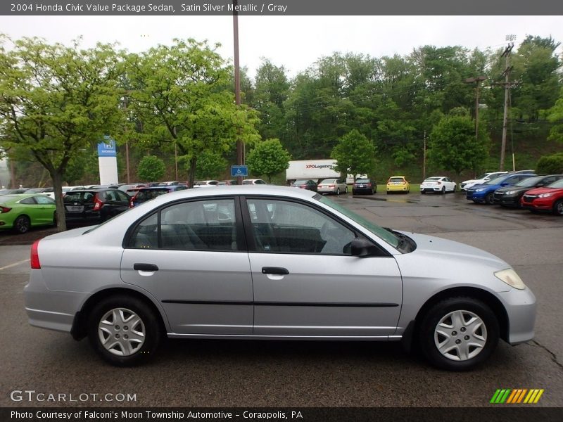Satin Silver Metallic / Gray 2004 Honda Civic Value Package Sedan