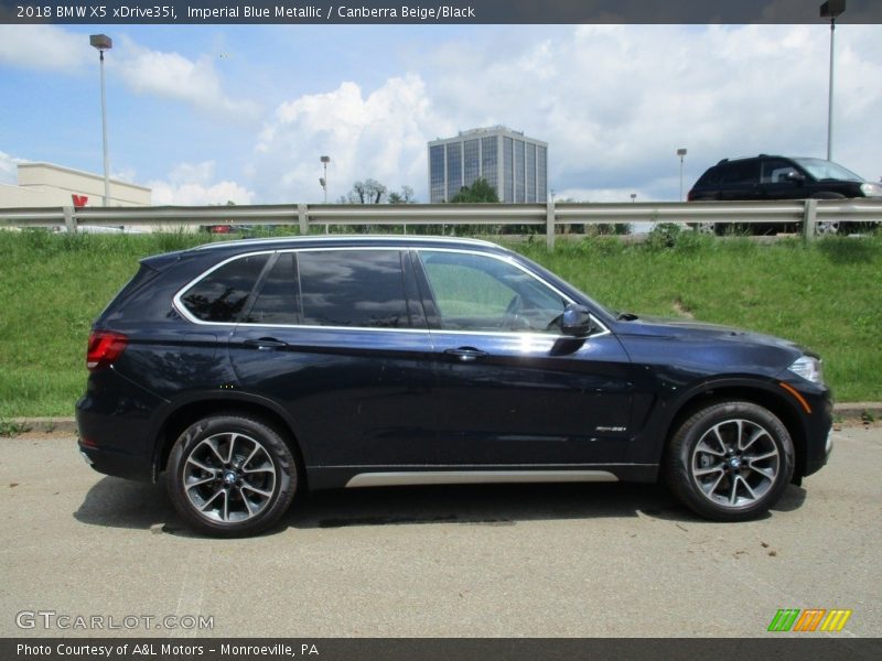 Imperial Blue Metallic / Canberra Beige/Black 2018 BMW X5 xDrive35i