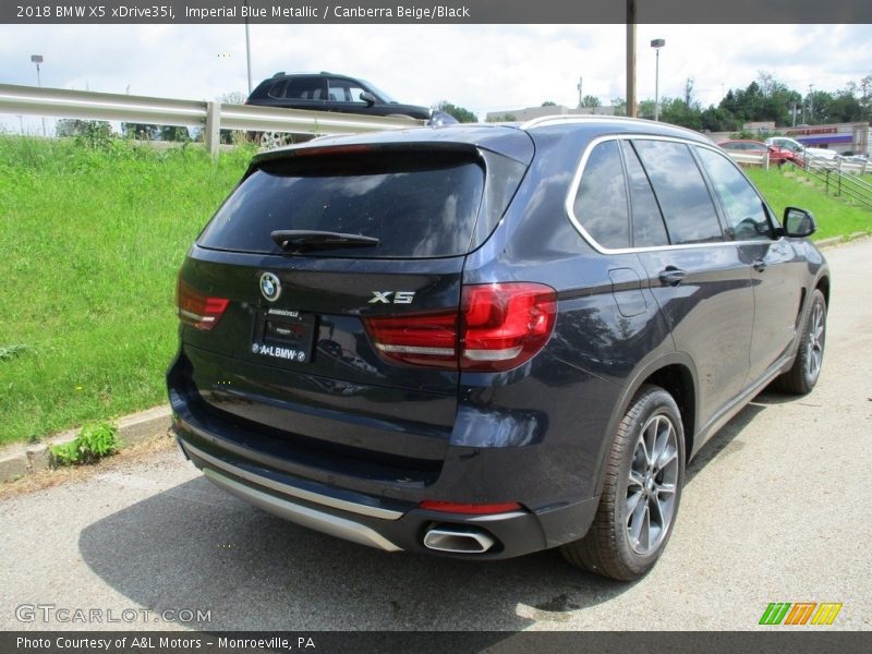 Imperial Blue Metallic / Canberra Beige/Black 2018 BMW X5 xDrive35i