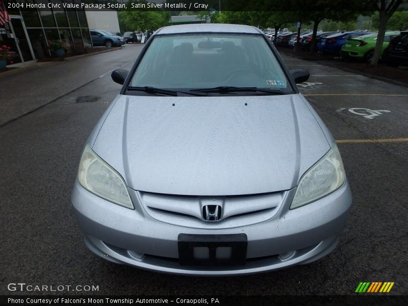 Satin Silver Metallic / Gray 2004 Honda Civic Value Package Sedan