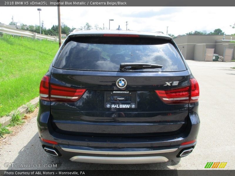 Imperial Blue Metallic / Canberra Beige/Black 2018 BMW X5 xDrive35i