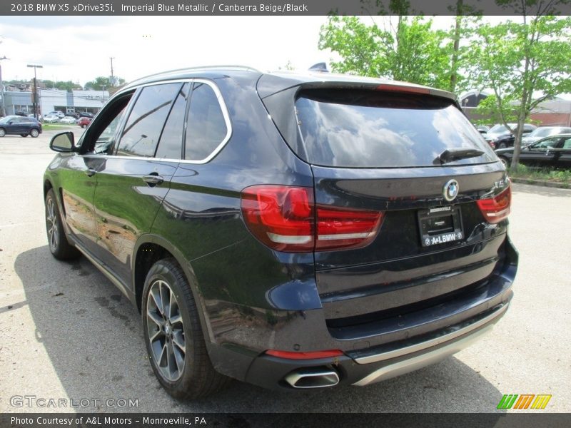 Imperial Blue Metallic / Canberra Beige/Black 2018 BMW X5 xDrive35i