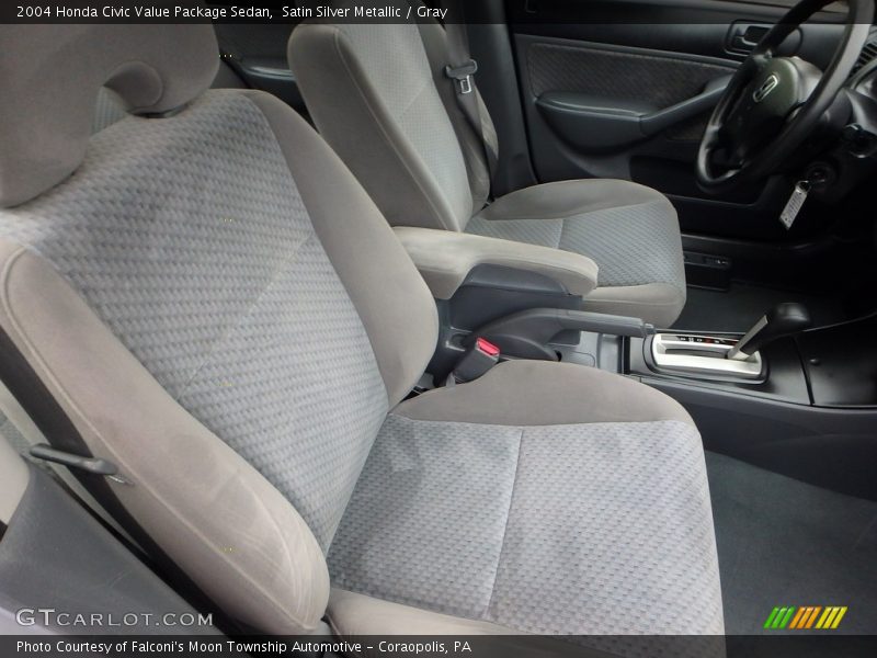 Satin Silver Metallic / Gray 2004 Honda Civic Value Package Sedan