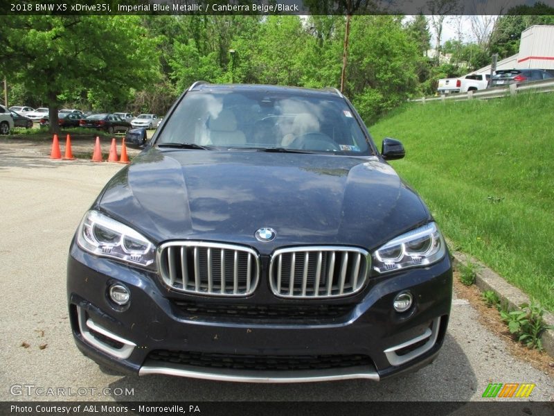 Imperial Blue Metallic / Canberra Beige/Black 2018 BMW X5 xDrive35i
