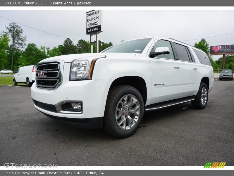 Summit White / Jet Black 2018 GMC Yukon XL SLT