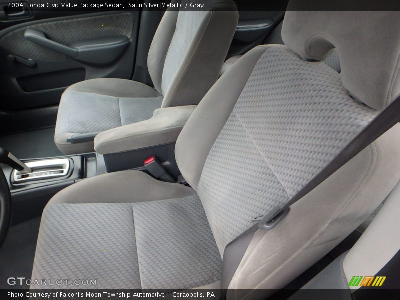 Satin Silver Metallic / Gray 2004 Honda Civic Value Package Sedan