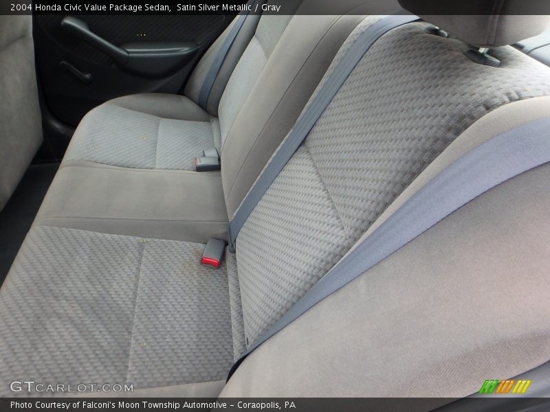 Satin Silver Metallic / Gray 2004 Honda Civic Value Package Sedan