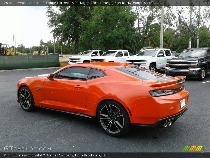 Crush (Orange) / Jet Black/Orange Accents 2018 Chevrolet Camaro LT Coupe Hot Wheels Package