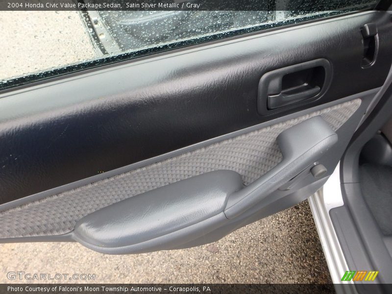 Satin Silver Metallic / Gray 2004 Honda Civic Value Package Sedan
