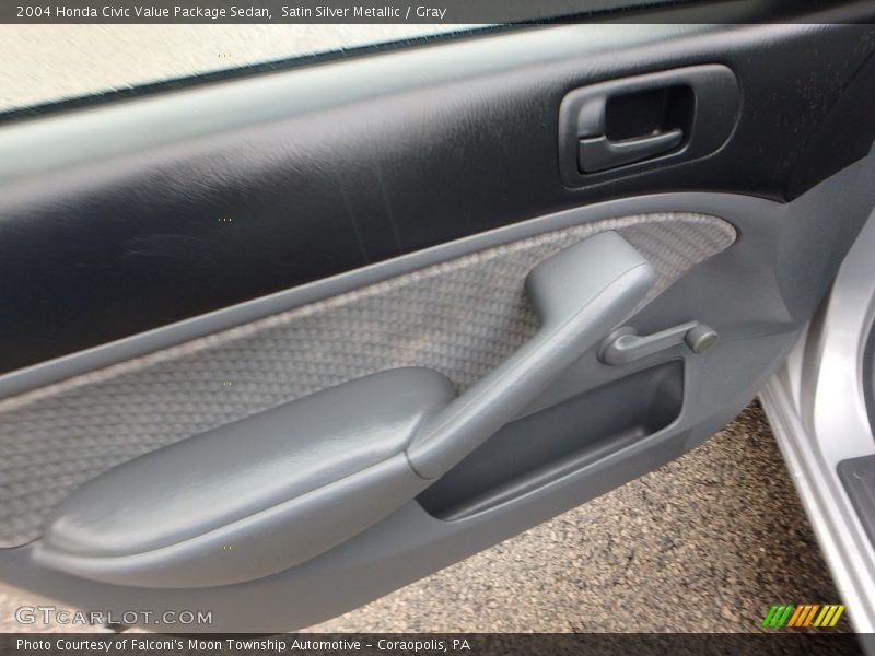 Satin Silver Metallic / Gray 2004 Honda Civic Value Package Sedan