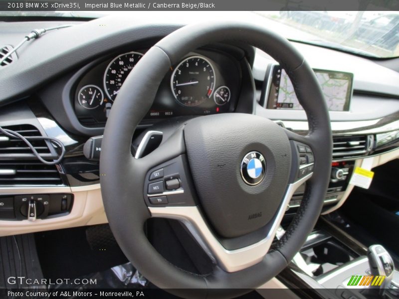 Imperial Blue Metallic / Canberra Beige/Black 2018 BMW X5 xDrive35i