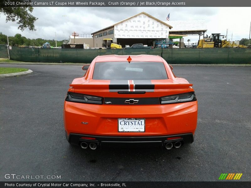 Crush (Orange) / Jet Black/Orange Accents 2018 Chevrolet Camaro LT Coupe Hot Wheels Package