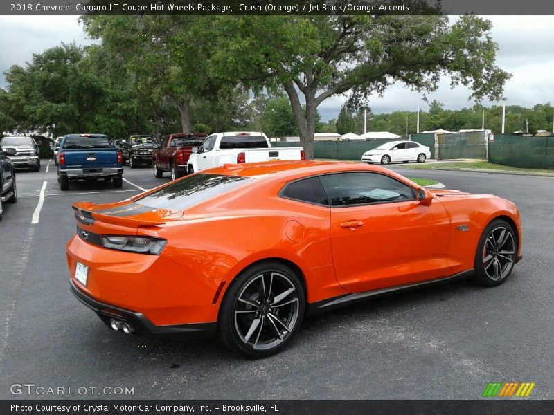 Crush (Orange) / Jet Black/Orange Accents 2018 Chevrolet Camaro LT Coupe Hot Wheels Package