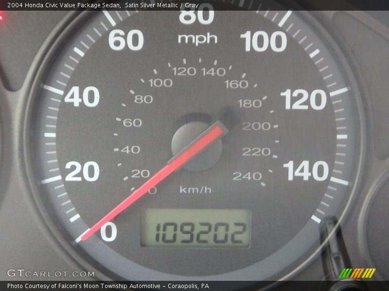 Satin Silver Metallic / Gray 2004 Honda Civic Value Package Sedan