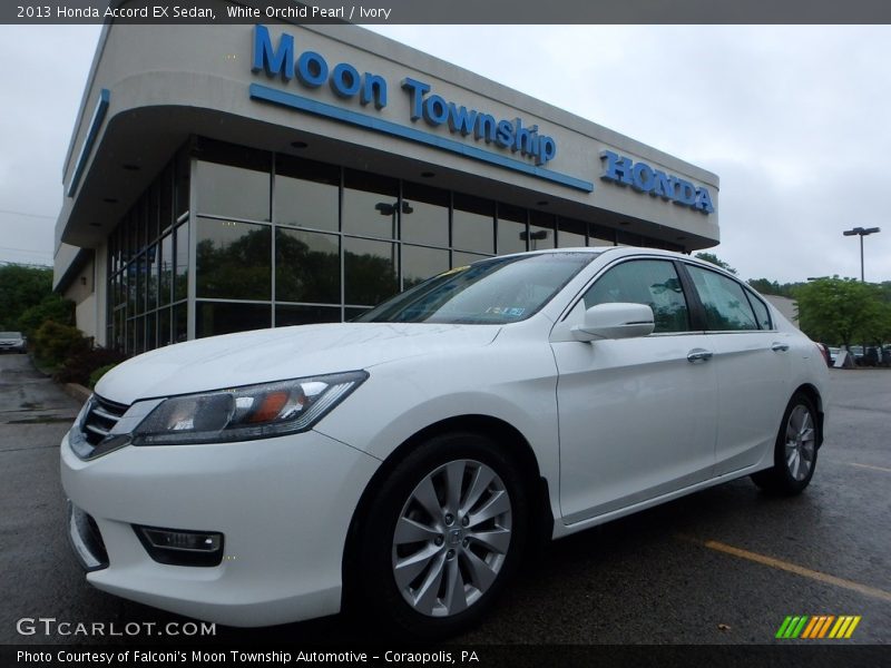 White Orchid Pearl / Ivory 2013 Honda Accord EX Sedan