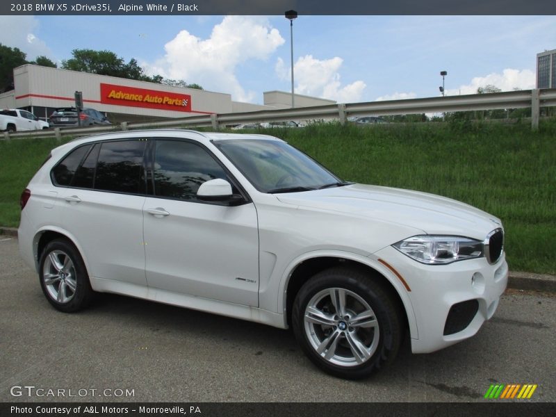 Alpine White / Black 2018 BMW X5 xDrive35i